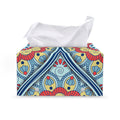 Pastel Ornament Mandala Print Leather Tissue Box Cover
