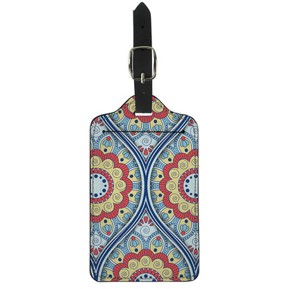 Pastel Ornament Mandala Print Luggage Tag