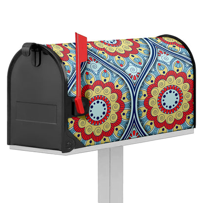 Pastel Ornament Mandala Print Mailbox Cover