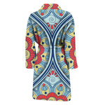 Pastel Ornament Mandala Print Men's Bathrobe