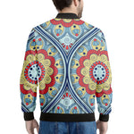 Pastel Ornament Mandala Print Men's Bomber Jacket