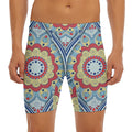 Pastel Ornament Mandala Print Men's Long Boxer Briefs