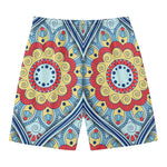 Pastel Ornament Mandala Print Men's Swim Trunks