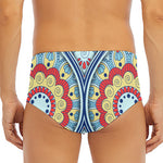 Pastel Ornament Mandala Print Men's Triangle Swim Briefs