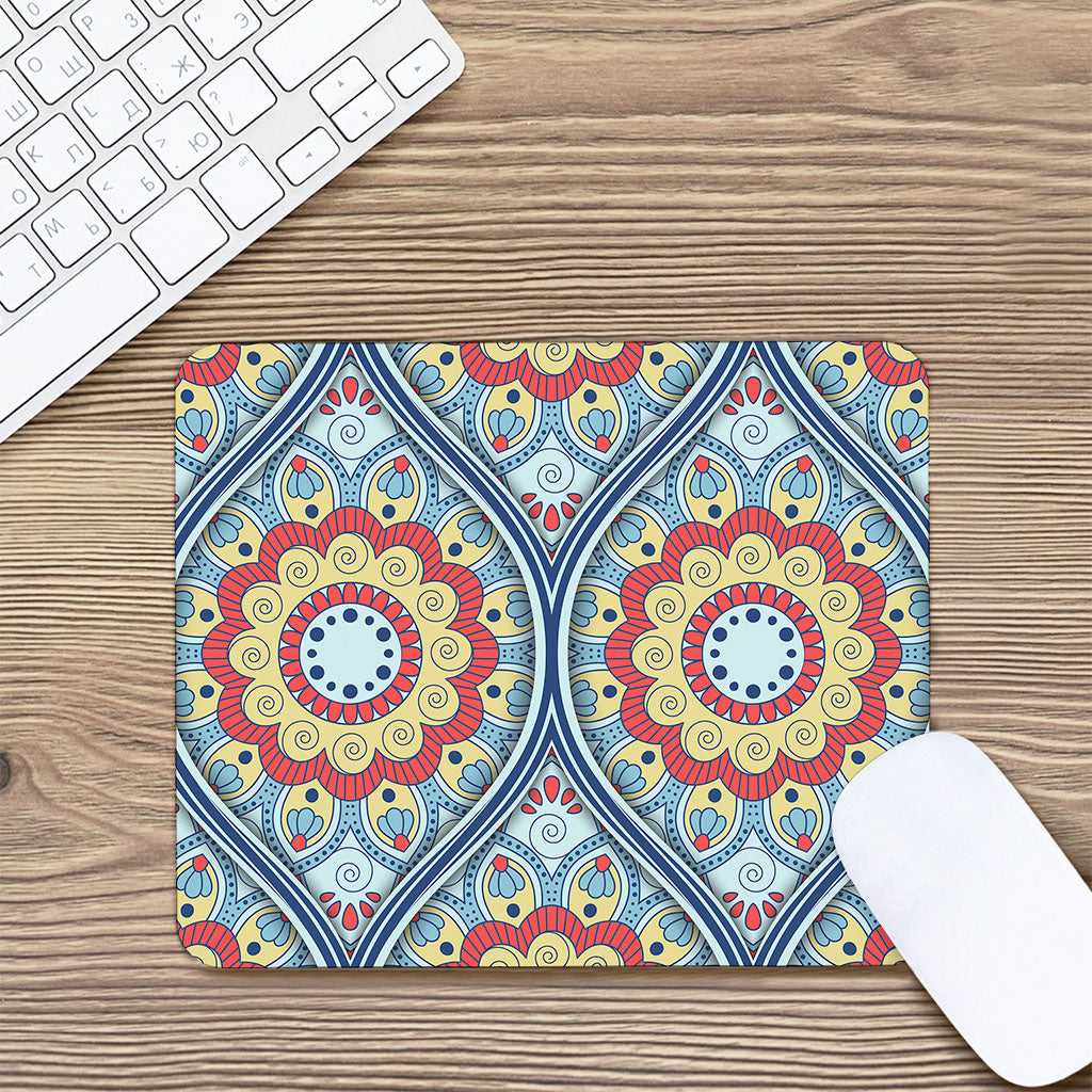 Pastel Ornament Mandala Print Mouse Pad