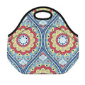 Pastel Ornament Mandala Print Neoprene Lunch Bag