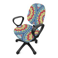 Pastel Ornament Mandala Print Office Chair Cover