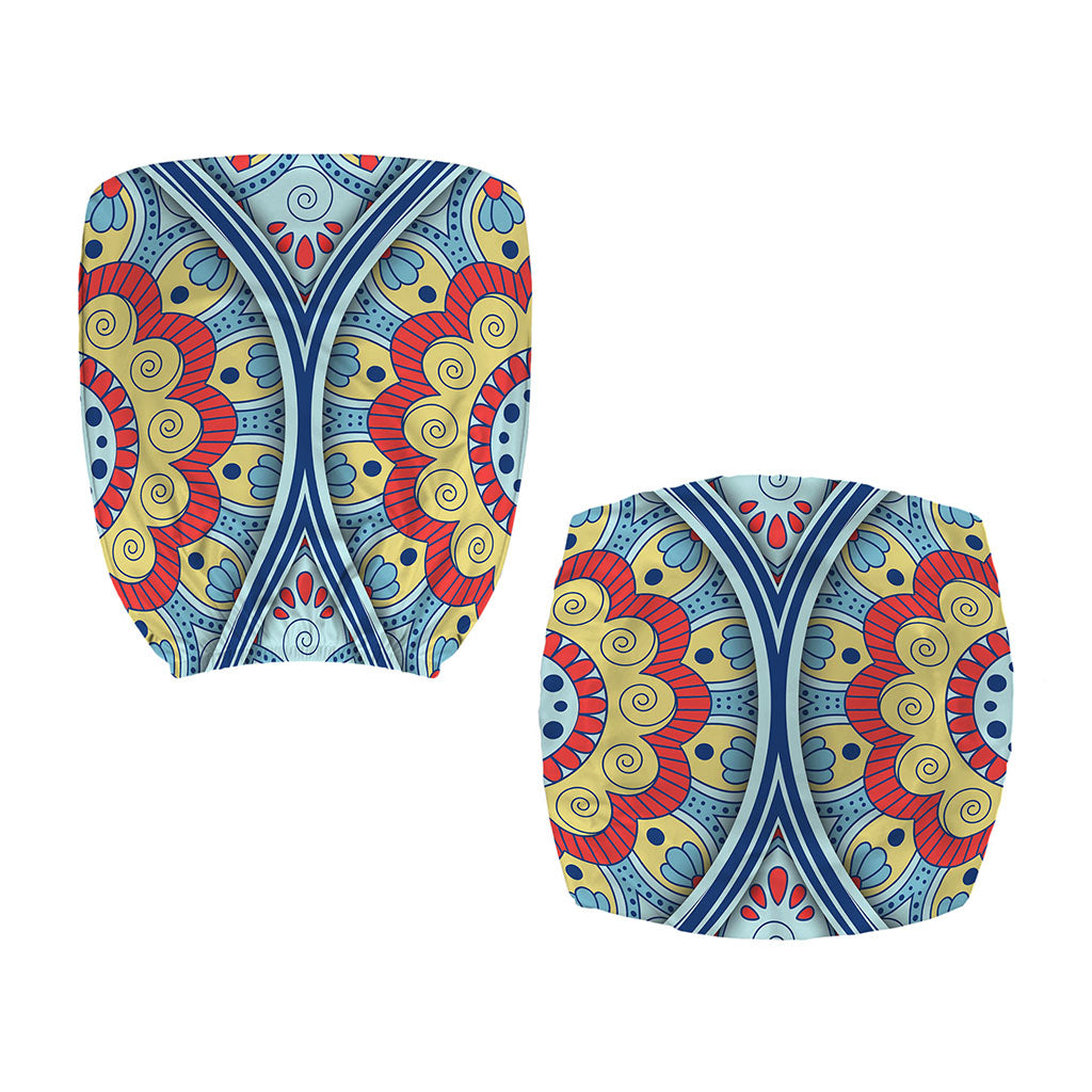 Pastel Ornament Mandala Print Office Chair Cover