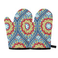Pastel Ornament Mandala Print Oven Mitts