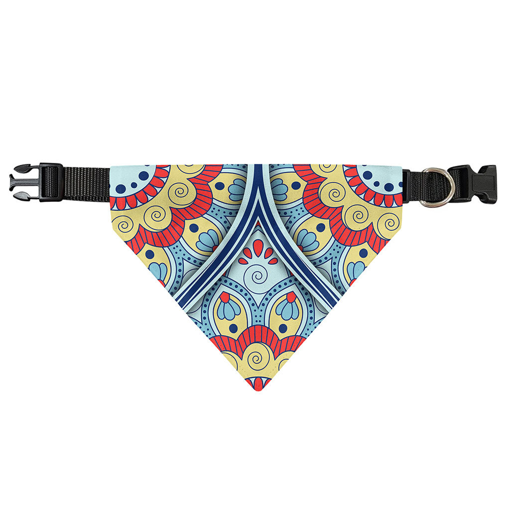 Pastel Ornament Mandala Print Over The Collar Dog Bandana