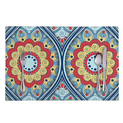 Pastel Ornament Mandala Print Placemat