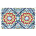 Pastel Ornament Mandala Print Polyester Doormat