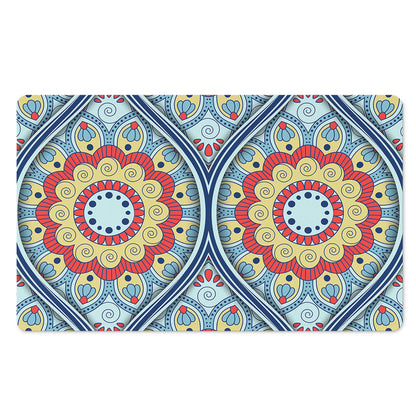 Pastel Ornament Mandala Print Polyester Doormat