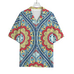 Pastel Ornament Mandala Print Rayon Hawaiian Shirt