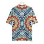 Pastel Ornament Mandala Print Rayon Hawaiian Shirt