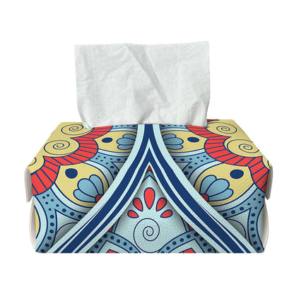 Pastel Ornament Mandala Print Rectangle Tissue Box Cover