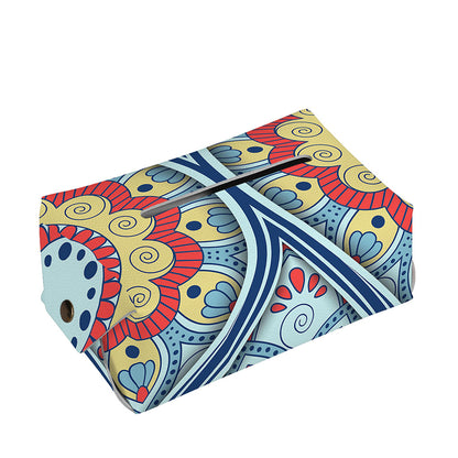 Pastel Ornament Mandala Print Rectangle Tissue Box Cover