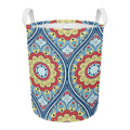 Pastel Ornament Mandala Print Round Laundry Basket