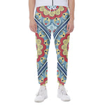 Pastel Ornament Mandala Print Scuba Joggers