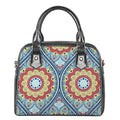 Pastel Ornament Mandala Print Shoulder Handbag