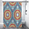 Pastel Ornament Mandala Print Shower Curtain