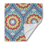 Pastel Ornament Mandala Print Silk Bandana