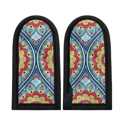 Pastel Ornament Mandala Print Skillet Handle Cover