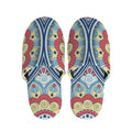 Pastel Ornament Mandala Print Slippers