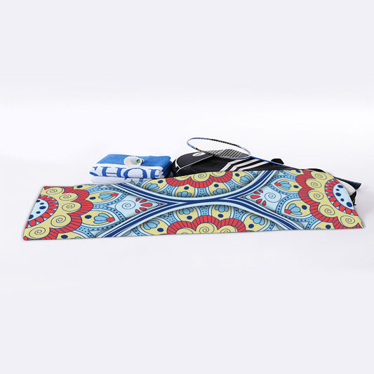 Pastel Ornament Mandala Print Sports Towel