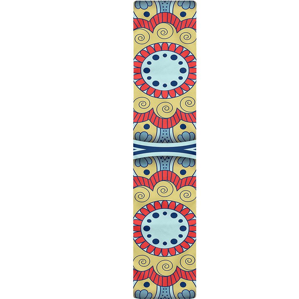 Pastel Ornament Mandala Print Table Runner