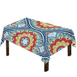Pastel Ornament Mandala Print Tablecloth