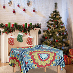 Pastel Ornament Mandala Print Tablecloth