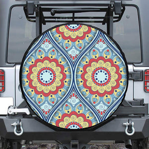 Pastel Ornament Mandala Print Tire Cover