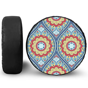 Pastel Ornament Mandala Print Tire Cover