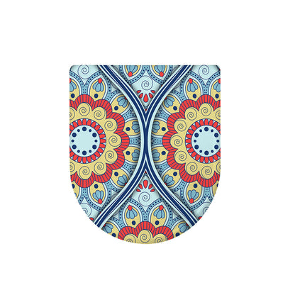 Pastel Ornament Mandala Print Toilet Lid Cover