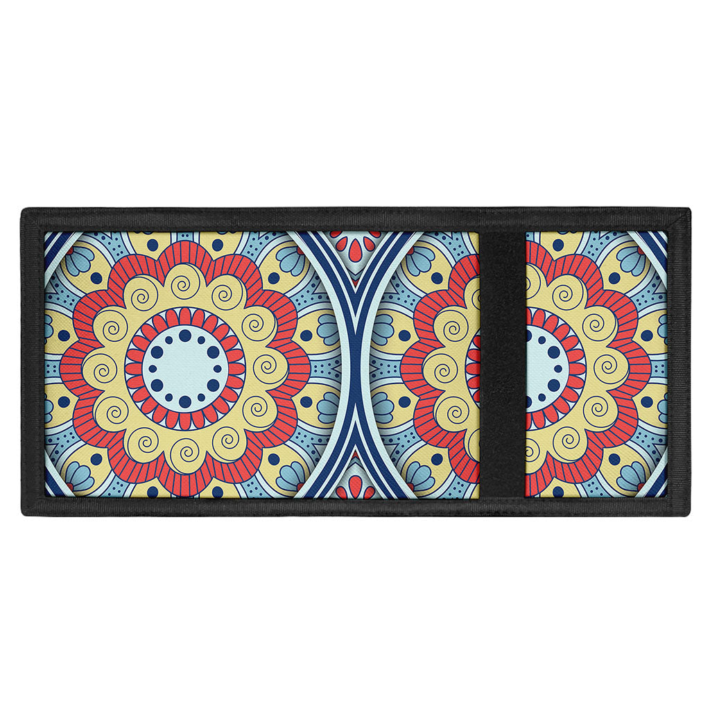Pastel Ornament Mandala Print Trifold Wallet