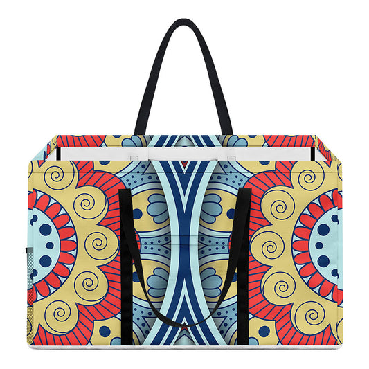 Pastel Ornament Mandala Print Utility Tote Bag