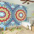 Pastel Ornament Mandala Print Wall Sticker