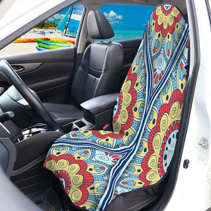 Pastel Ornament Mandala Print Waterproof Car Seat Cover