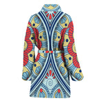 Pastel Ornament Mandala Print Women's Bathrobe