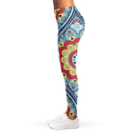 Pastel Ornament Mandala Print Women's Leggings