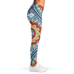 Pastel Ornament Mandala Print Women's Leggings