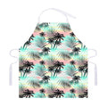 Pastel Palm Tree Pattern Print Adjustable Apron