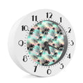 Pastel Palm Tree Pattern Print Alarm Clock