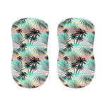 Pastel Palm Tree Pattern Print Bar Stool Covers