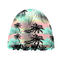 Pastel Palm Tree Pattern Print Beanie