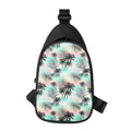 Pastel Palm Tree Pattern Print Sling Bag
