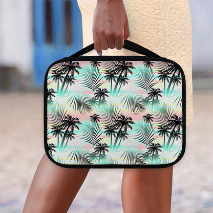 Pastel Palm Tree Pattern Print Classic Bible Case