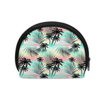 Pastel Palm Tree Pattern Print Coin Purse