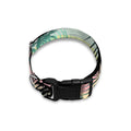 Pastel Palm Tree Pattern Print Dog Collar